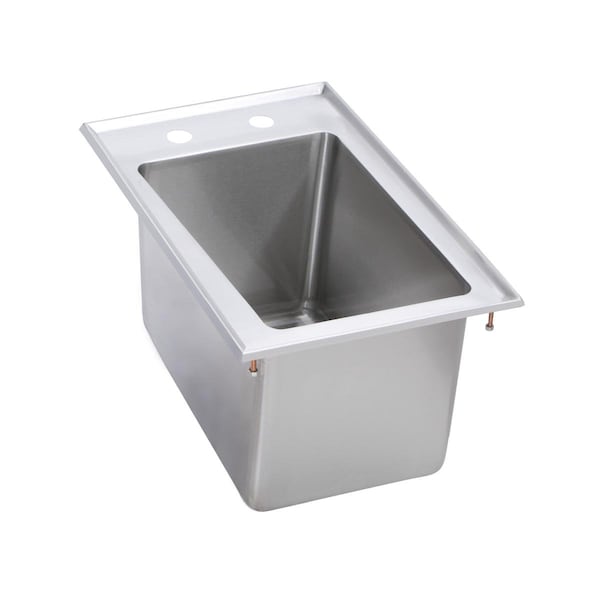 Elkay Standard Drop-In Sink 1-Compartment 10 Deep Bowl No Drainboards 13.5 LX19.5 WX10 H Over All DI-1C-101410X - main